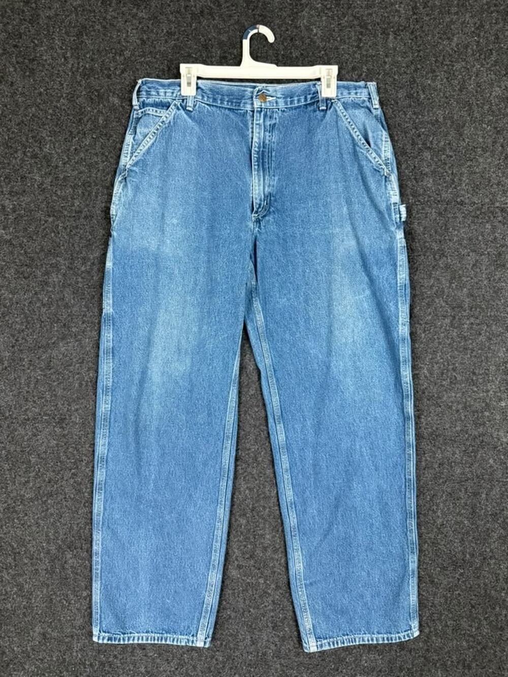 Carhartt B13 DST Relaxed Fit Jeans Men's 38x34 Blue Denim Workwear